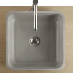 Homesight Vasque à poser carrée béton allégé Kult* Vasque À Poser