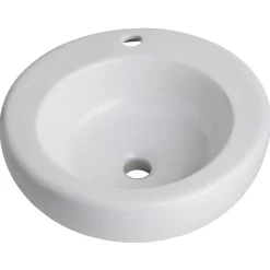 Planète Bain Vasque à poser en bol et céramique blanche