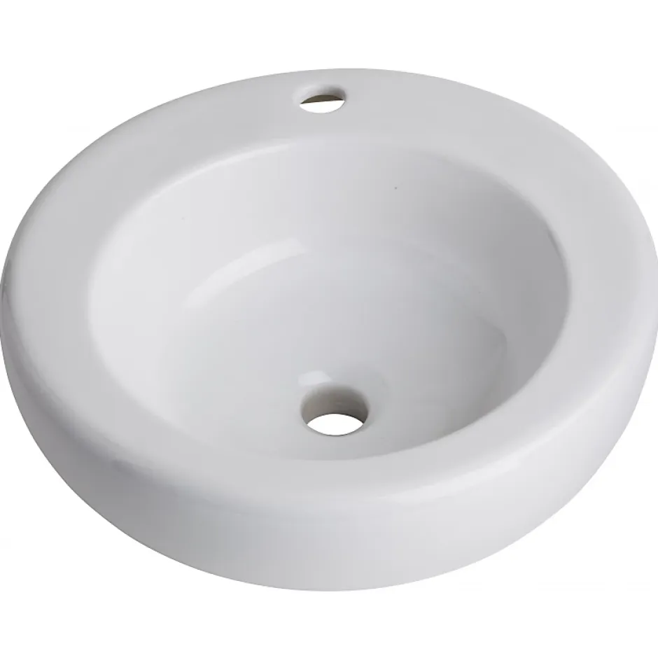 Planète Bain Vasque à poser en bol et céramique blanche