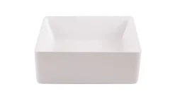 GoodHome Vasque à poser en céramique blanche l.38 x H.13 x P.38,5 cm Padma* Vasque À Poser