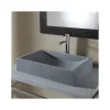 Planète Bain Vasque à poser en pierre naturelle Versailles Gris ardoisé