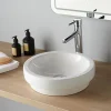 Planète Bain Vasque à poser ou semi encastrable ronde - Jersey* Vasque À Poser