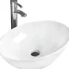 Silla Global Vasque à poser ovale, céramique 56x38,5x15 cm Blanc* Lavabo