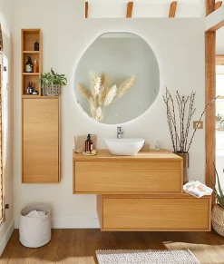 GoodHome Vasque à poser ovale céramique blanche Nessa* Vasque À Poser