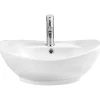 Silla Global Vasque à poser ovale, céramique 59x40x20 cm Blanc* Lavabo