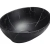 Silla Global Vasque à poser ovale, céramique 40,5x33x14 cm marbre noir