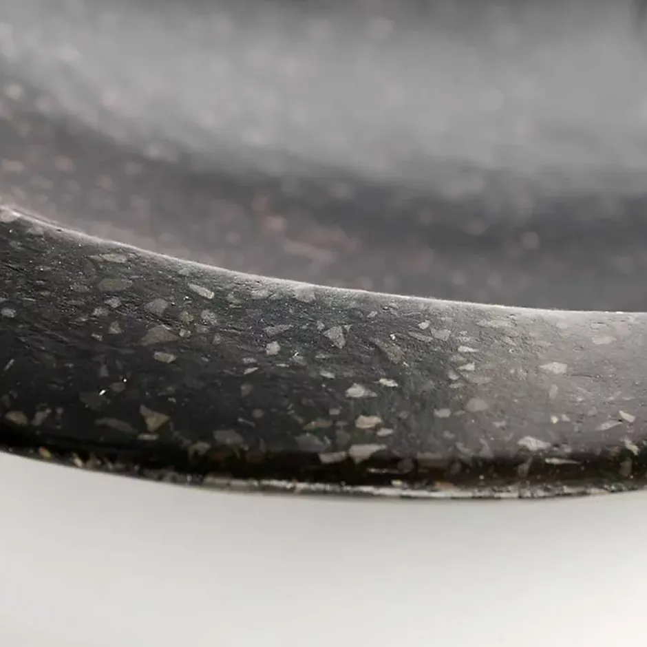 Autres Vasque à poser ovale noire en Terrazzo pour salle de bain moderne