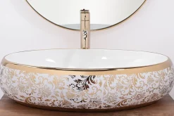 Rea Vasque À Poser Meryl White Gold Oval