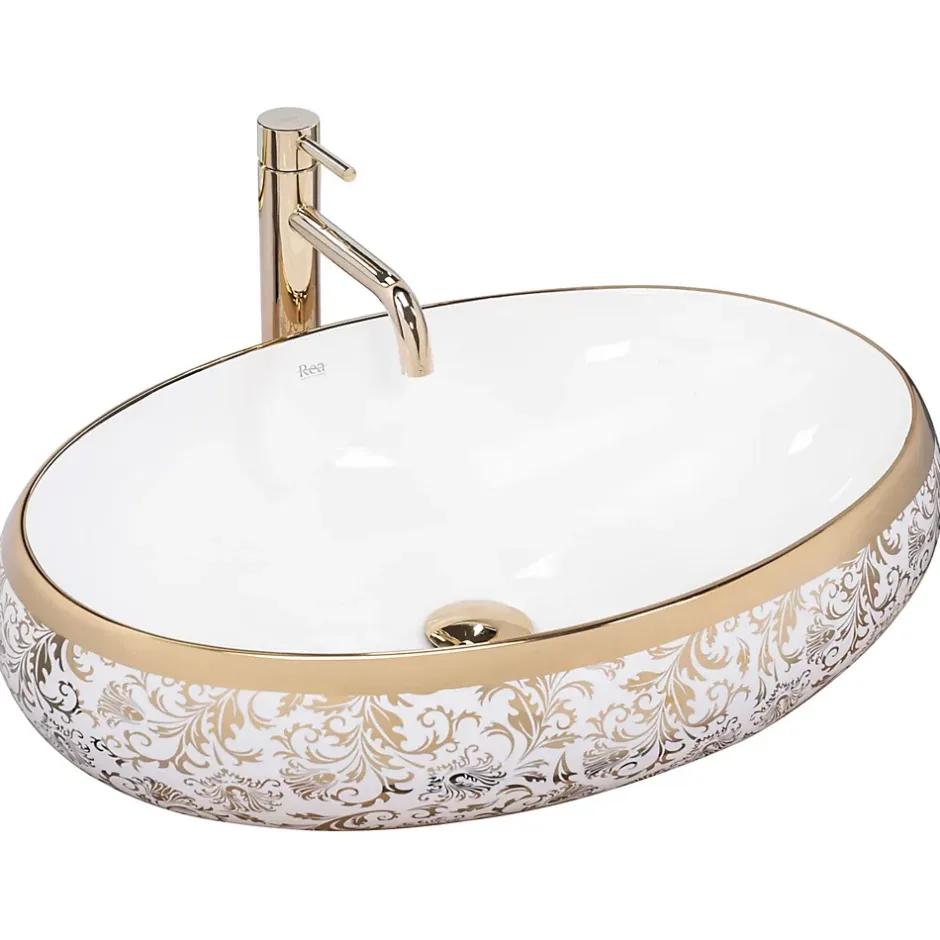 Rea Vasque À Poser Meryl White Gold Oval