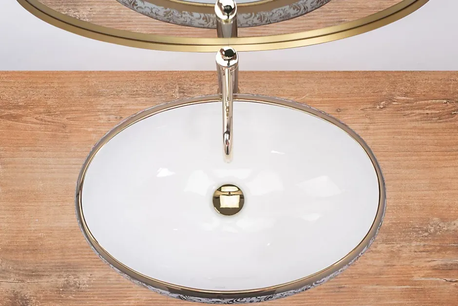 Rea Vasque À Poser Meryl White Gold Oval