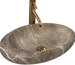 Rea Vasque À Poser Roxy B Stone Nature Grey Oval* Vasque À Poser