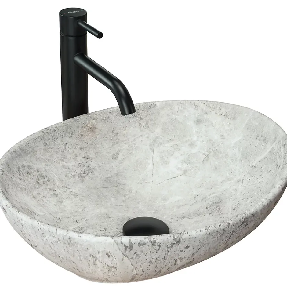 Rea Vasque À Poser Sofia Light Stone Grey Oval