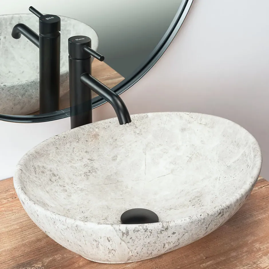 Rea Vasque À Poser Sofia Light Stone Grey Oval
