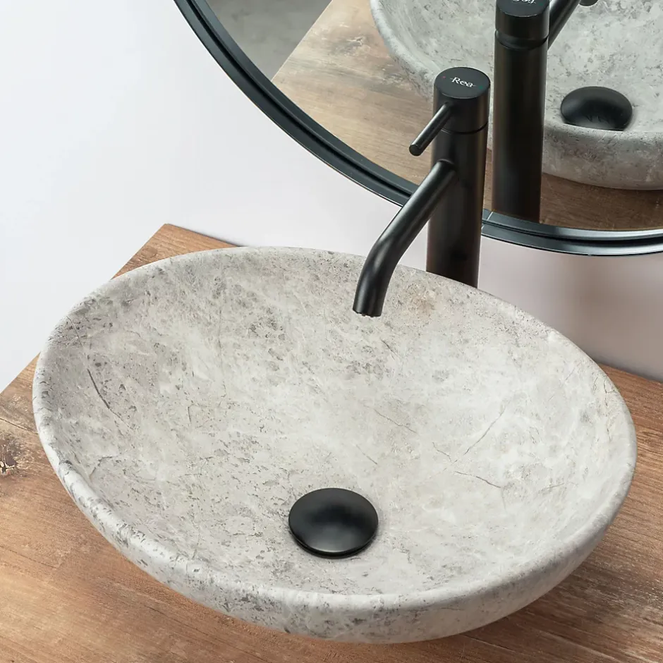 Rea Vasque À Poser Sofia Light Stone Grey Oval