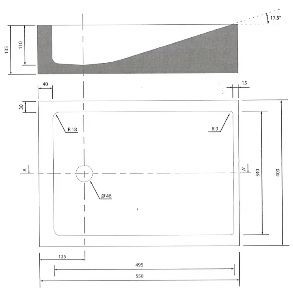 Planète Bain Vasque à poser rectangle en pierre naturelle