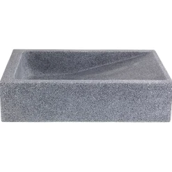 Planète Bain Vasque à poser rectangle en pierre naturelle