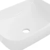 Silla Global Vasque à poser rectangulaire, céramique 45,5x32,5x13,5 cm, blanc* Lavabo