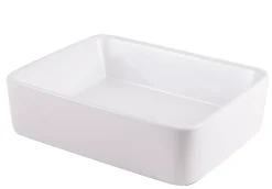 GoodHome Vasque à poser rectangulaire céramique blanche Surma* Vasque À Poser