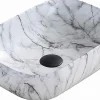 Silla Global Vasque à poser rectangulaire 45,5x32,5x13,5 cm, Maibre blanc* Lavabo