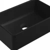 Silla Global Vasque à poser rectangulaire, céramique 36,5x23,5x12 cm Noir
