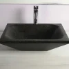 Autres Vasque à poser rectangulaire noire en Terrazzo pour salle de bain design