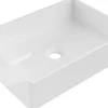 Silla Global Vasque à poser rectangulaire, céramique 45x32x11 cm Blanc