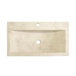 Vasque à poser rectangulaire travertin ivoire Casa linea Edith* Vasque À Poser