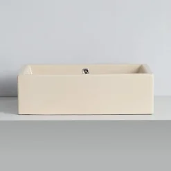 Rue Du Bain Vasque à Poser Rectangulaire - Céramique Beige Mat - 51x36 cm - Line* Vasque À Poser