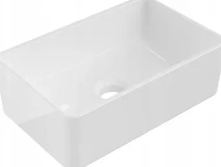 Silla Global Vasque à poser rectangulaire, céramique 36,5x23,5x12 cm Blanc