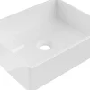 Silla Global Vasque à poser rectangulaire, céramique 40x32x11 cm Blanc* Lavabo