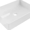 Silla Global Vasque à poser rectangulaire, céramique 51x37x11 cm Blanc* Lavabo