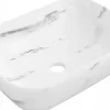 Silla Global Vasque à poser rectangulaire, céramique 45,5x32,5x13,5 cm Blanc