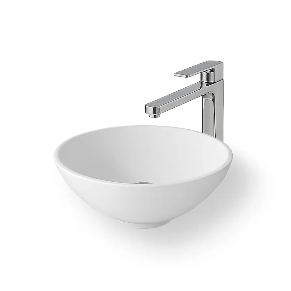 Ambra Vasque à poser ronde 38 cm en Solid surface - Coppa