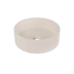 Homesight Vasque à poser ronde béton beige Ø37 x H.12 cm Balte