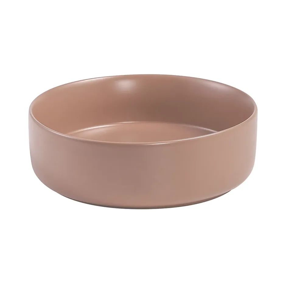 Homesight Vasque à poser ronde céramique terracotta mat Ø36 x H.12 cm Romeo* Vasque À Poser
