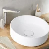 GoodHome Vasque à poser ronde en résine blanc Apanas* Vasque À Poser