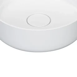 GoodHome Vasque à poser ronde en résine blanc Apanas* Vasque À Poser