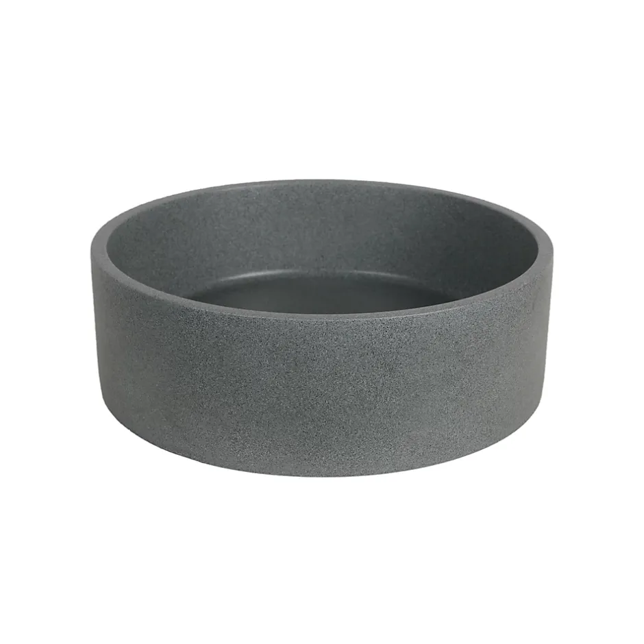 Homesight Vasque à poser ronde grès vert Ø36 x H.12 cm Swan
