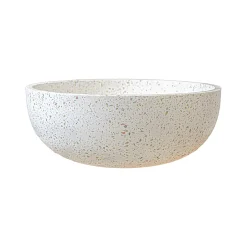 Homesight Vasque à poser ronde terrazzo couleurs chaudes Ø38 x H.13,5 cm Jane