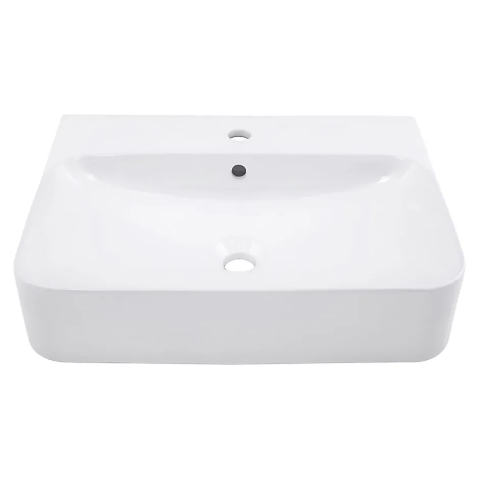 Schulte Vasque À Poser Dara - 60,5 X 47 X 14,5 Cm - Rectangulaire - Blanc* Vasque À Poser