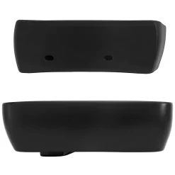 Ml-Design Vasque a poser noir ceramique lave-main Evier pour salle de bain 450x270x130 mm