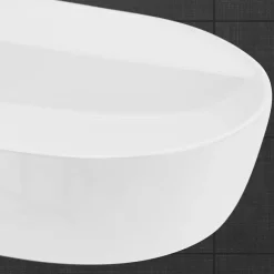 Ml-Design Vasque a poser ovale blanc en ceramique lavabo pour salle de bain 800x400x120 mm* Vasque À Poser