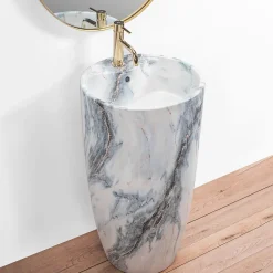 Rea Vasque Autoportante Anya Granit Matt Grey Round* Lavabo