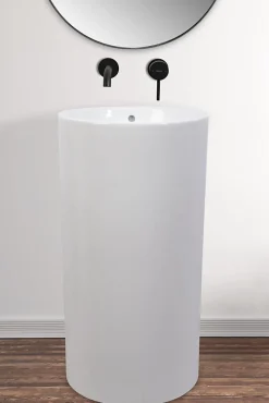 Rea Vasque Autoportante Estera White Round