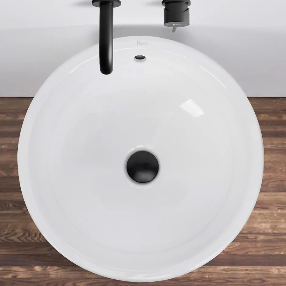 Rea Vasque Autoportante Estera White Round