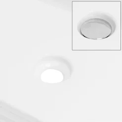 Ml-Design Vasque blanc rectangulaire en ceramique lavabo lave-mains a poser 680x380x120 mm