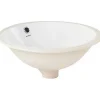 Sanindusa Vasque céramique traditionnelle a encastrer par dessous Arc 46 blanc* Vasque À Encastrer
