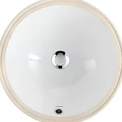 Sanindusa Vasque céramique traditionnelle a encastrer par dessous Arc 46 blanc* Vasque À Encastrer
