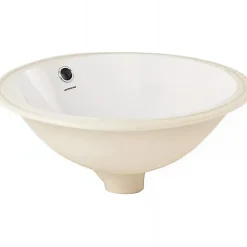 Sanindusa Vasque céramique traditionnelle a encastrer par dessous Arc 46 blanc* Vasque À Encastrer