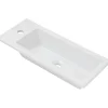 Sanindusa Vasque céramique traditionnelle a encastrer par dessus rectangulaire Alicante 600 blanc